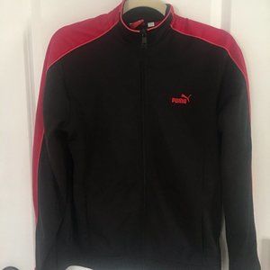 Black and hot pink Puma running jacket